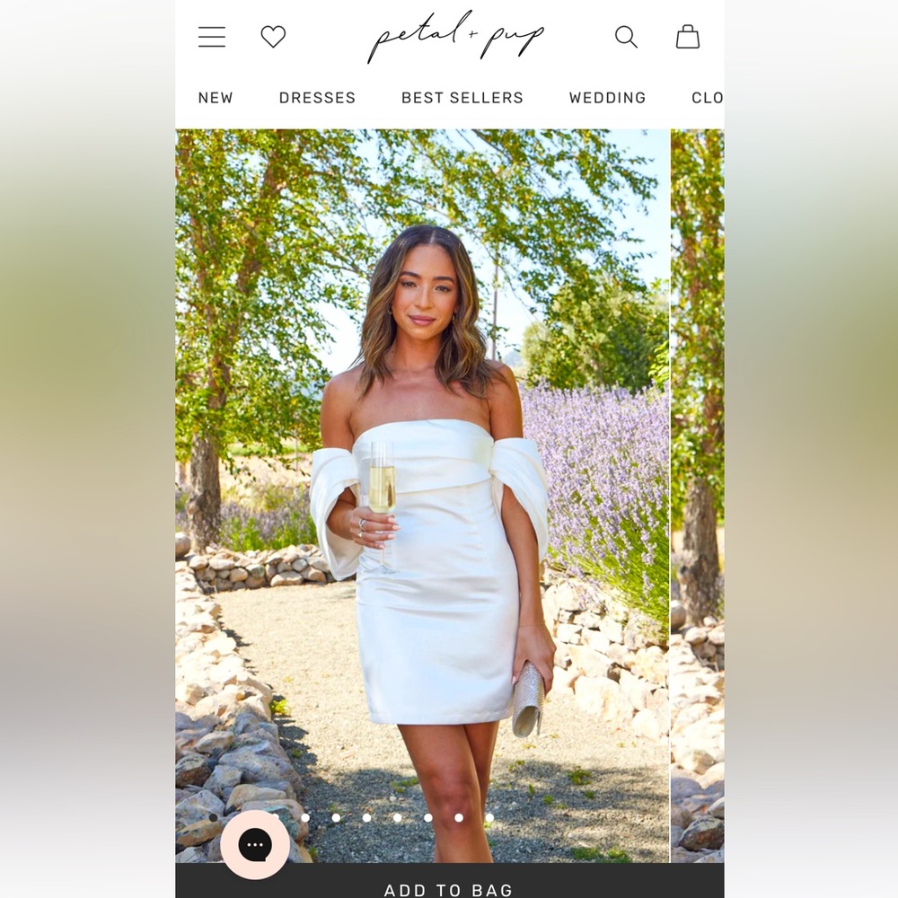 NISHA STRAPLESS MINI DRESS - WHITE